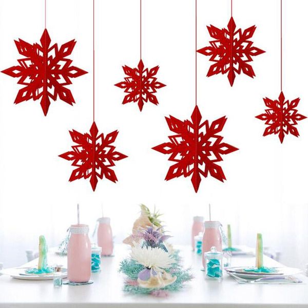 

christmas decorations fake three-dimensional snowflake paper garland decoration party happy year home