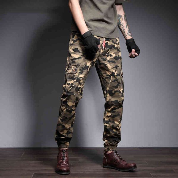

men's jeans military trousers of high-quality tactical men casual khaki joggers camouflage army black multi-pocket fashionable cargo pa, Blue