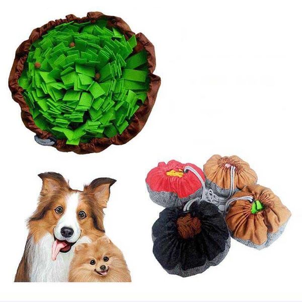 

kennels & pens pet dog smell training toys sniffing pad washable blanket feeding mat piecing foraging skills