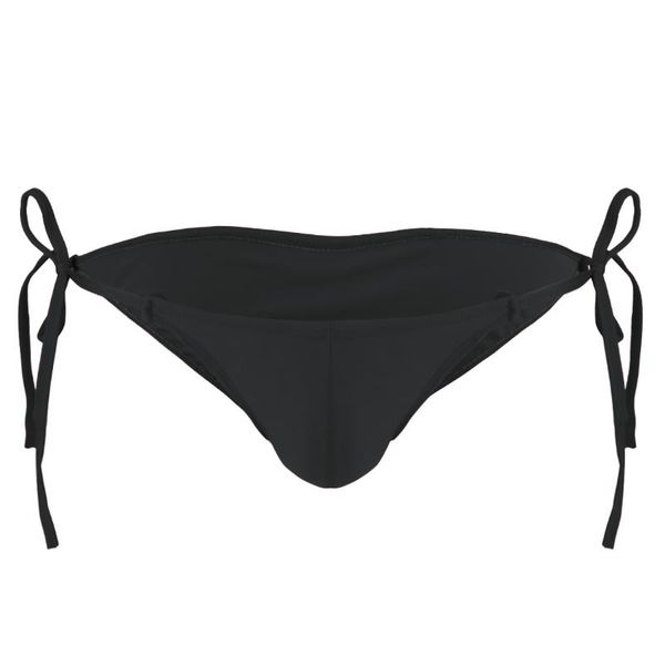 

mens smooth lingerie bikini briefs underwear underpants with fastening string male sissy strechy panties nightwear men's g-strings, Black;brown
