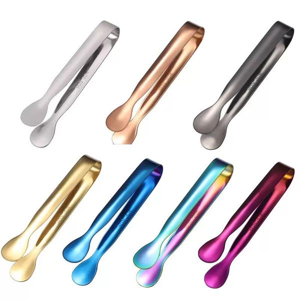 Pinza per ghiaccio in acciaio inossidabile di alta qualità con cubetti di zucchero Pinza per secchiello per il ghiaccio Tea Party Coffee Bar Serving Home Hotel utensili da cucina goccia d'oro