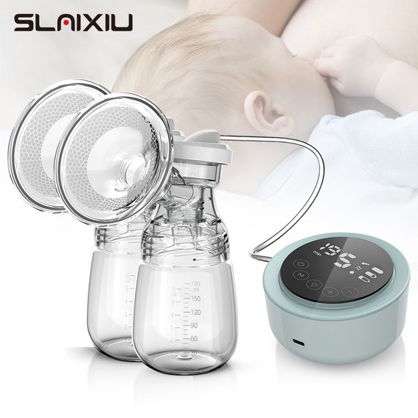 

new electric breast pump portable breastfeeding milk pump mirror touchscreen led display charged by usb mute no bpascouts