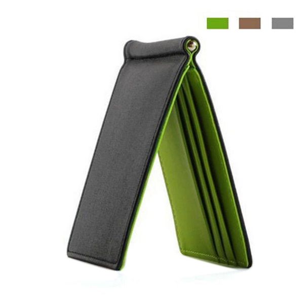 

card holders ocardian leather id cardholder genuine short thin holder wallet bank case multi slot slim business cash pocket, Brown;gray