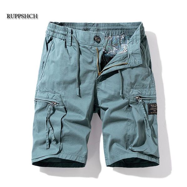 

ruppshch men summer casual outdoor military pocket cargo pants shorts fashion twill cotton camouflage men's, White;black