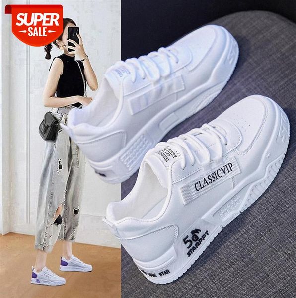 

all-match thick-soled white shoes female ins student korean version of the platform casual t625 #jc2c