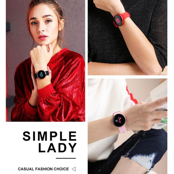 

smart wristbands digital watches female physiological reminder heart rate bracelet sleep monitor beauty smartwatch gift