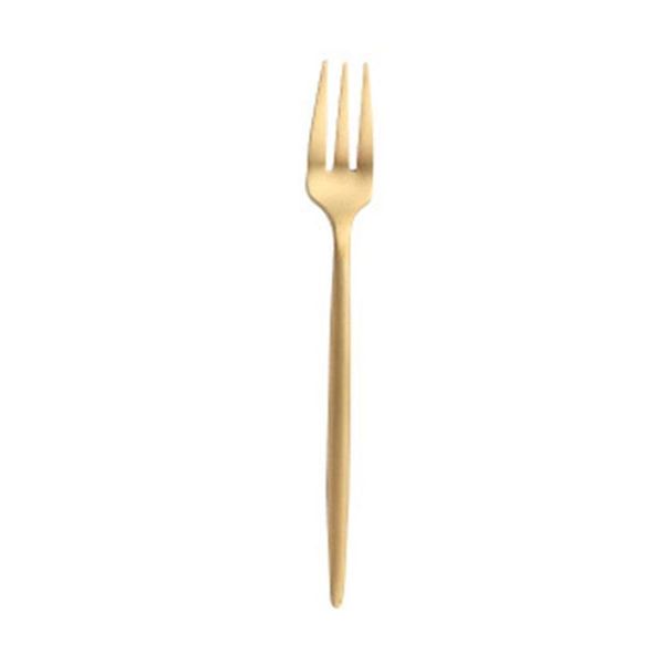 

forks 1pcs fruit fork 304 steel cake black set tea el party colourful supplies gold restaurant dinnerware v2m4