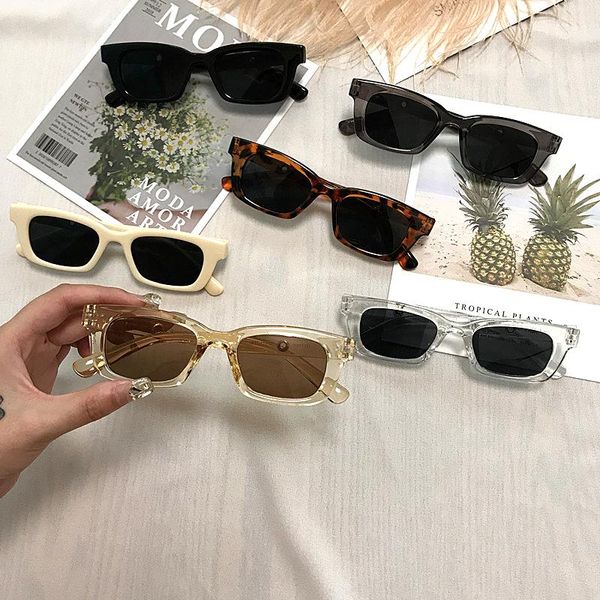 

outdoor eyewear 1pcs women rectangle vintage sunglasses brand designer retro points eyeglass cat eye driver goggles sports fishing