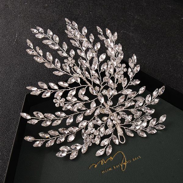 

hair clips & barrettes bridal vines headband bridesmaid styling leaf accessories for women and girls co, Golden;silver