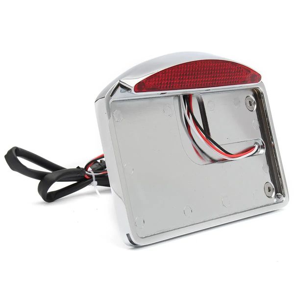 

motorcycle license plate led tail light horizontal side-mount bracket for harley