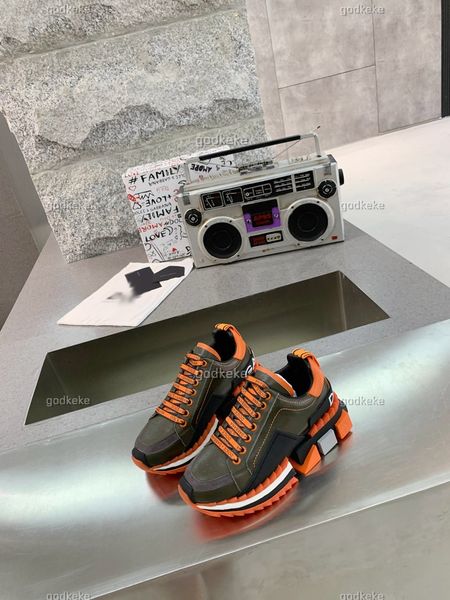 

sneakers children's shoes 5a monclair italian mens hi italy triple s leather canvas platform trainers black white casual flat laces, Black;red