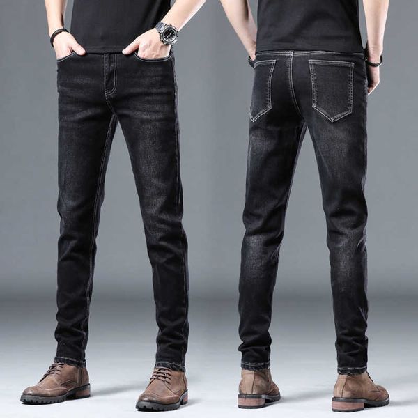 

casual men's jeans spring and summer fashion trend jeans 210622, Blue