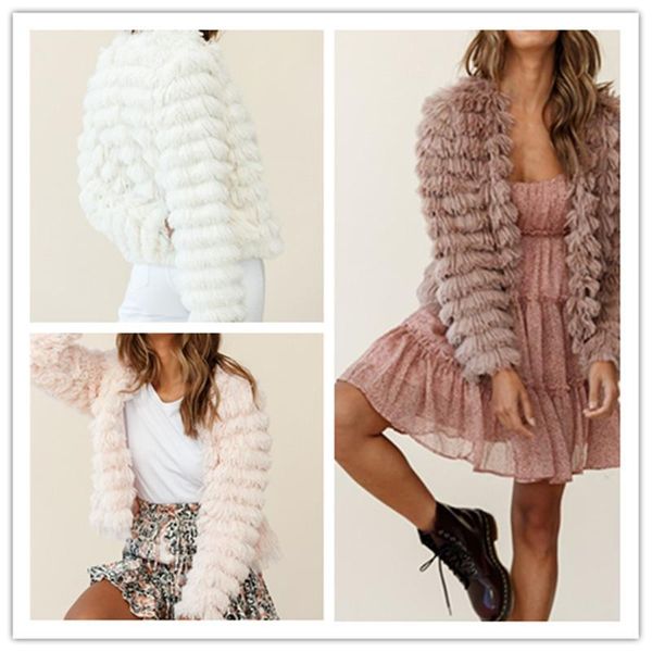 

women's fur & faux mink yarn female coat winter leather vest pink, Black