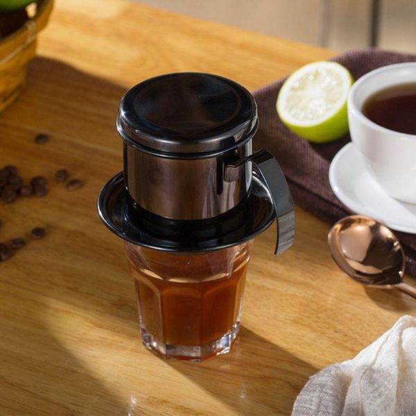 

coffee filters vietnam filter pot pour over dripper brewing frother maker single cup 72xf