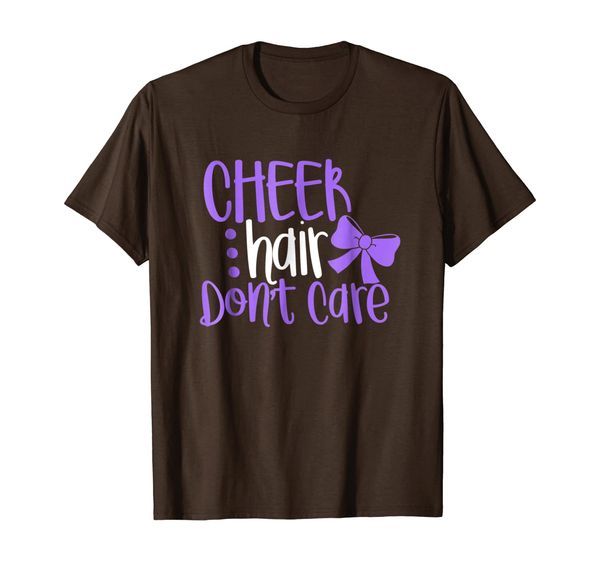 

Cheer Hair Don't Care T-Shirt Sassy Hot Pink - Womens Girls, Mainly pictures