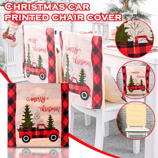 

chair covers christmas decoration supplies car tree stool set home