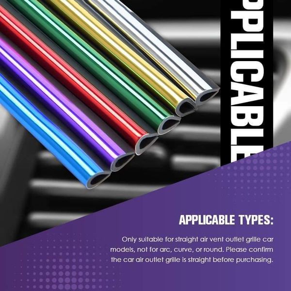 

car air freshener vent decorative strip car-styling chrome styling moulding trim conditioner outlet grille decoration