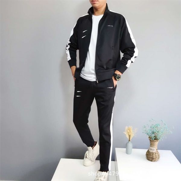

2021 autumn n new popular men's casual sportswear loose pants set 116785, Gray