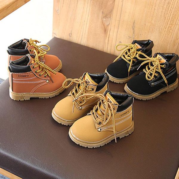 

winter children' boots girls boys plush casual warm ankle kids shoes fashion sneakers baby snow bb01, Black;grey