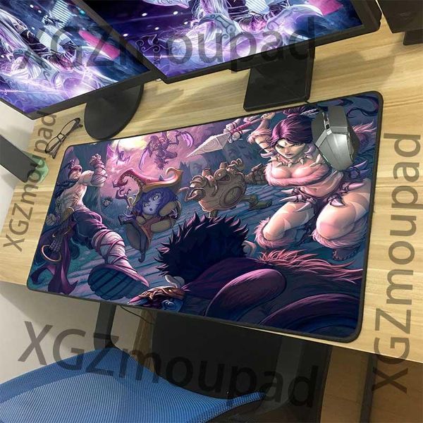 

mouse pads & wrist rests xgz anime animal leopard robot hd custom large gaming pad black lock edge computer table mat non-slip 900x400/600x3