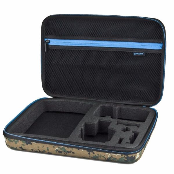 

storage boxes & bins -puluz camouflage pattern waterproof carrying travel case stocker for hero 4 session /4 /3+ /3/2 /1, 32cm x 22cm 7cm