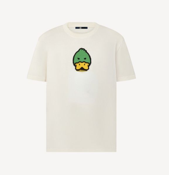 

mens t shirt designer mans luxury cotton short sleeves s-2xl letter printed 1v duck fishes, White;black
