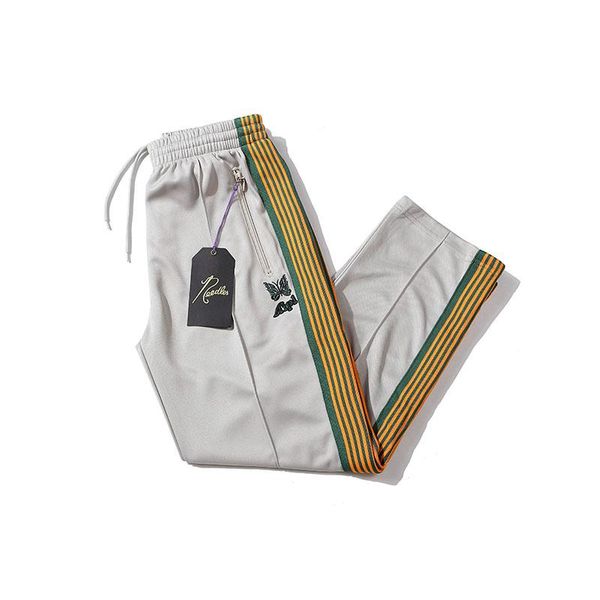 

men's pants 2021ss awge needles sweatpants men women 1:1 street retro, Black