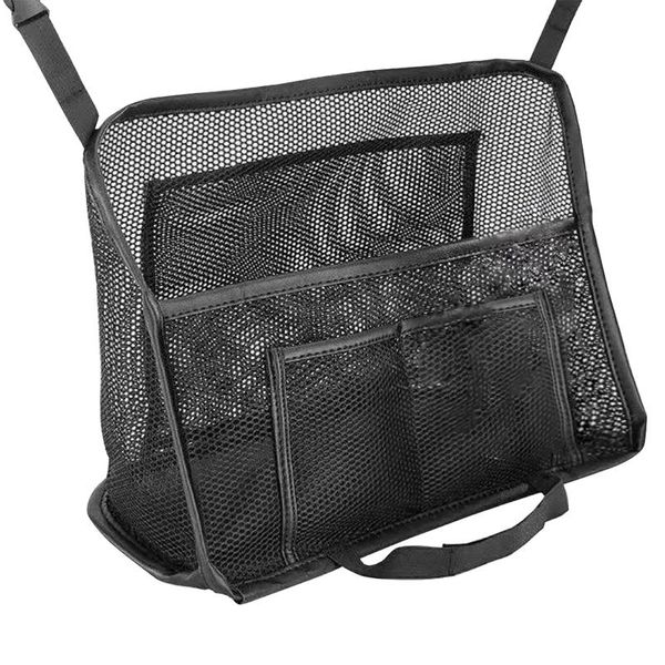 

car organizer easy installation for kids net holder mesh pet back seat 3 layer tablet elastic durable keep neat large capacity
