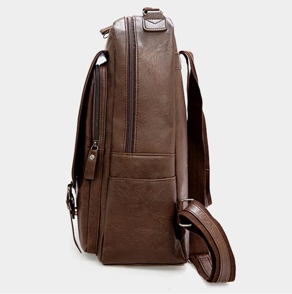 

backpack leather hand crafted vintage rucksack laplight brown black foe men and women