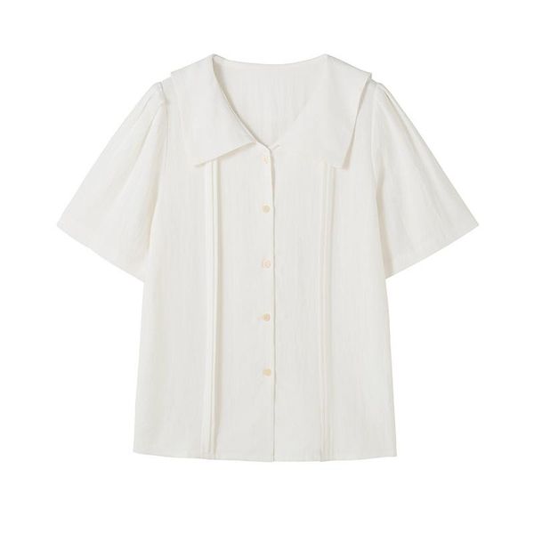 

women's blouses & shirts 2021 fashion summer for womentop, White