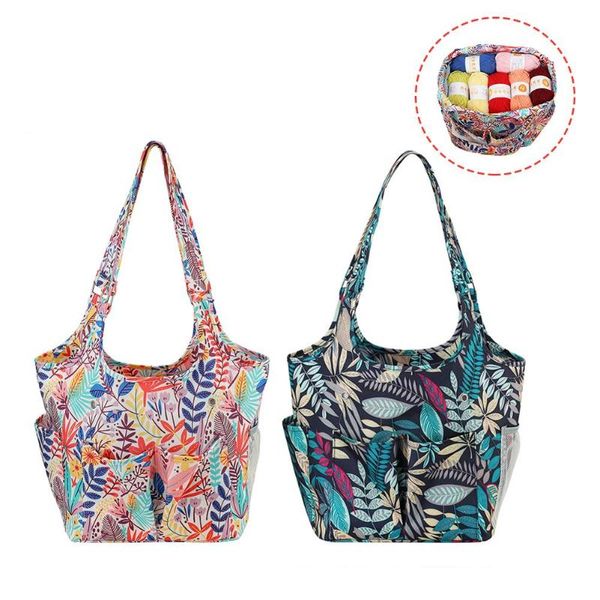 

storage bags knitting yarn bag travel tote organizer