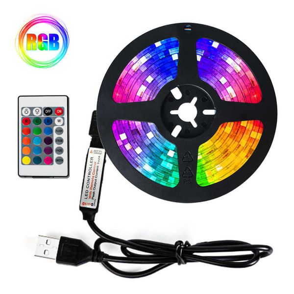 

led strip lights rgb smd2835 ir remote dc5v 1m 2m