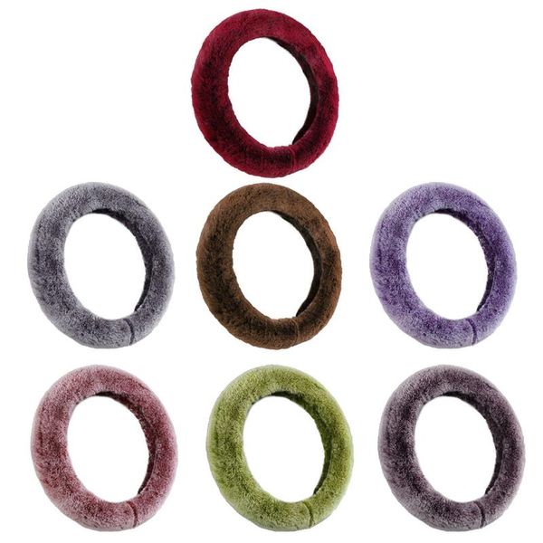

steering wheel covers 15inch winter warm faux cover steering-wheel protector t21e