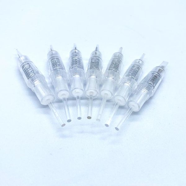 

tattoo needles easy click cartridge 0.18mm 1r disposable sterilized permanent makeup screw tips for eyebrow lips