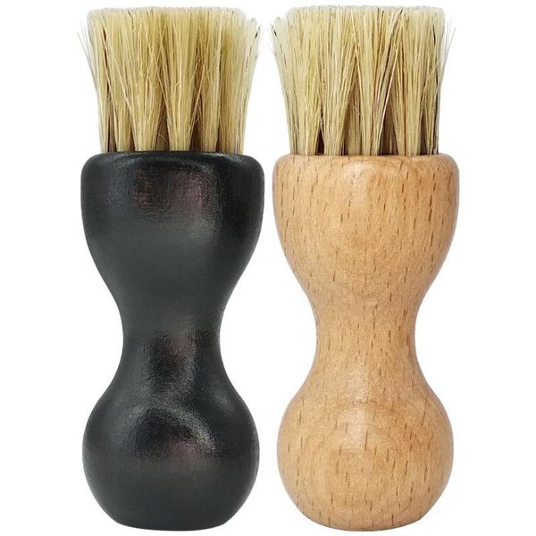 

clothing & wardrobe storage two color wooden handle shoes shine brush polish bristle hair buffing mini gourd oil