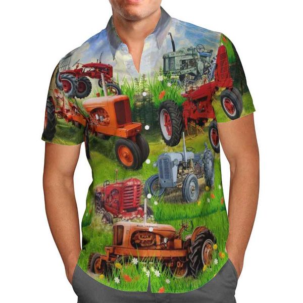 

men's casual shirts love car 3d print beach hawaiian 2021 summer shirt short sleeve streetwear oversized 5xl camisa social chemise homm, White;black