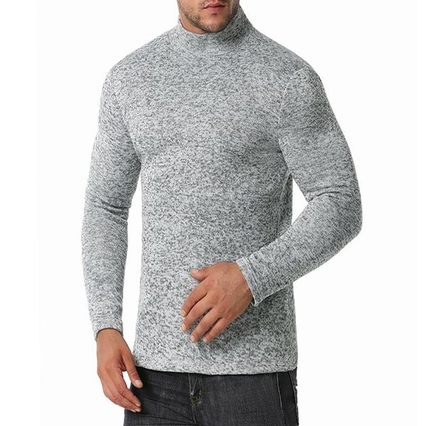 

men's sweaters high neck solid elegant mens slim pullovers long sleeve knitted jumper winter casual sweater pullover, White;black