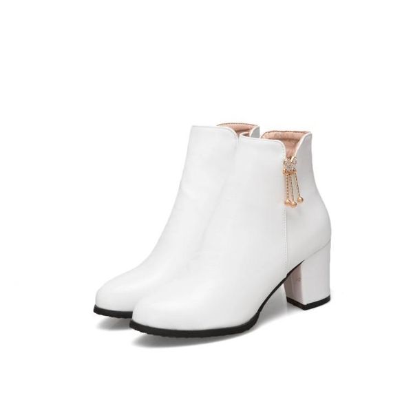 

boots big size simple decorative women shoes ankle for ladies woman winter, Black