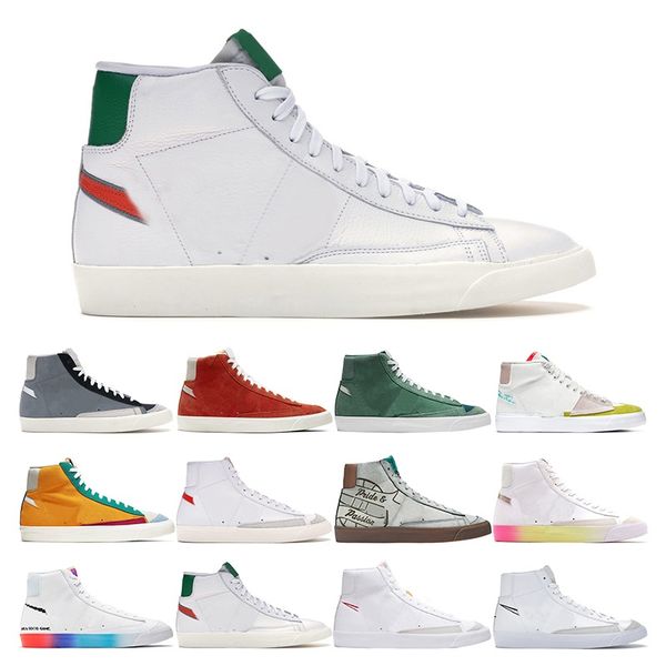 

2021 blazer mid 77 vintage mens fashion shoes women thermal white green black habanero red sport sneakers outdoor