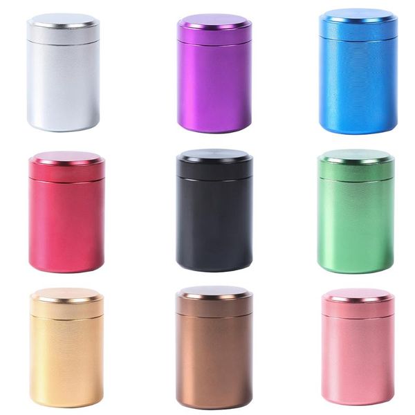 

storage bottles & jars 80ml metal sealed portable travel tea tanks lightweight mini jar good sealing