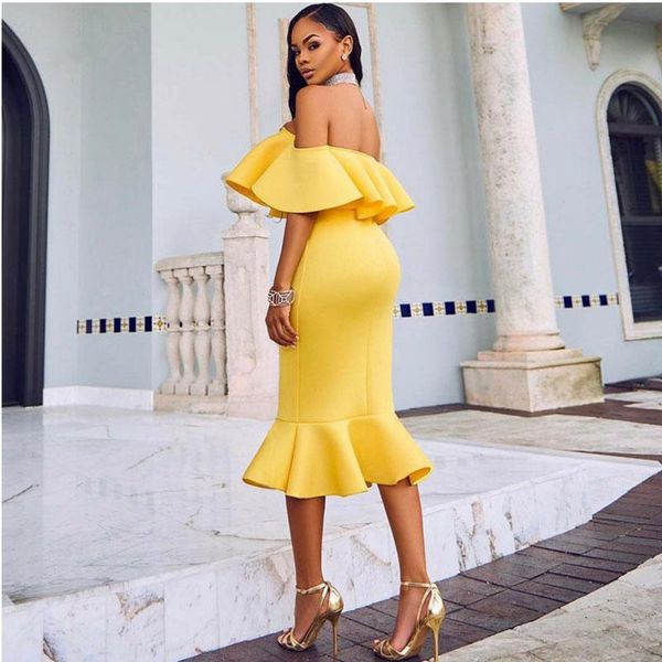 

casual dresses women off-shoulder ruffle dress fashion plus size summer package hip mermaid chic semi prom ladies vestidos rs80474, Black;gray
