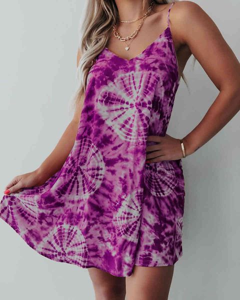 

casual dresses bohemia women mini loose omighty es aesthetic print spaghteei strap clothes color o-neck lady, Black;gray