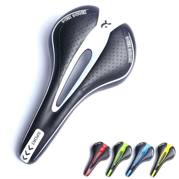 

bike saddles pu leather mtb hollow saddle breathable non-slip wear-resistant shockproof front seat mat bicycle accessories