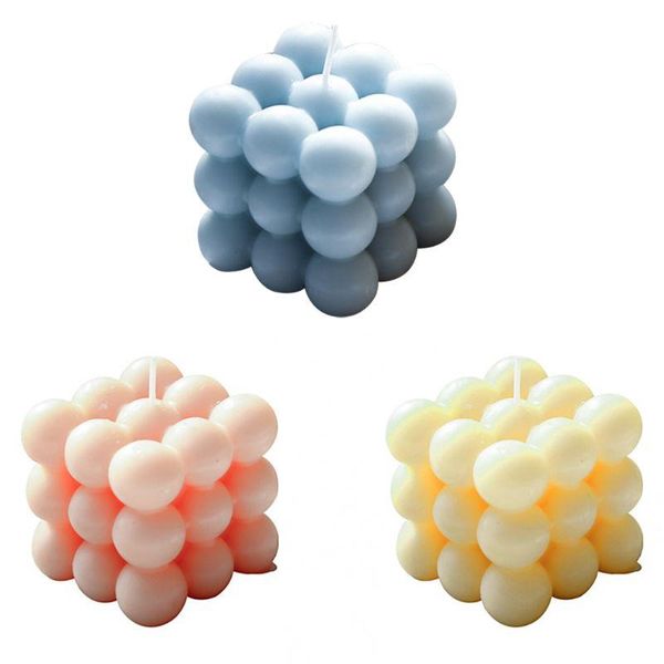 

round magic cube candle soy wax essential oil candles diy wedding