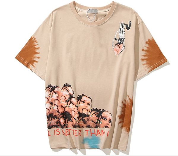 

short-sleeved t shirt for male chinese style harajuku designer fashion brand large size loose cotton half-sleeved summer, White;black
