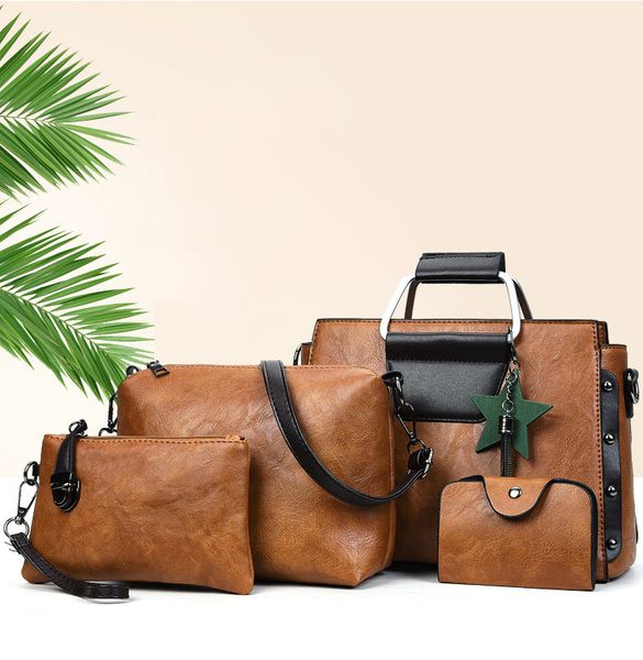 

new style mother and son four piece set korean casual fashion hand single shoulder diagonal women's bag generation