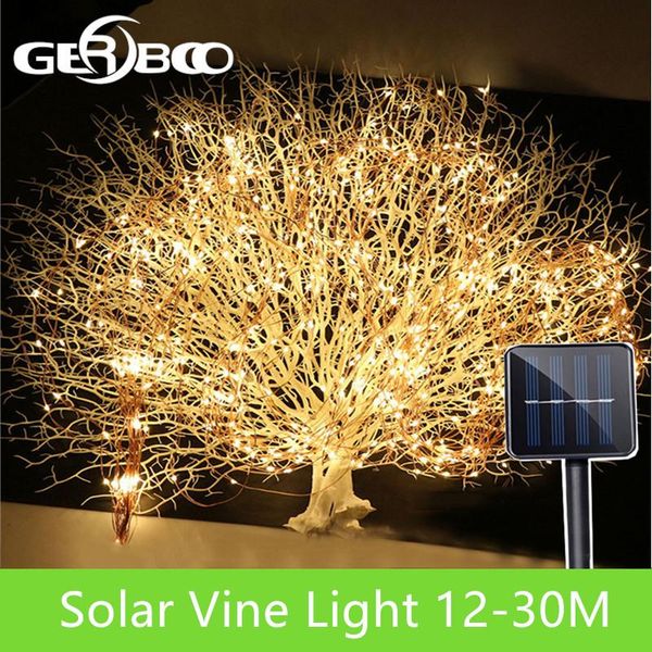 

solar lamps led outdoor lamp string lights 100/200 leds fairy holiday christmas party garland garden waterproof