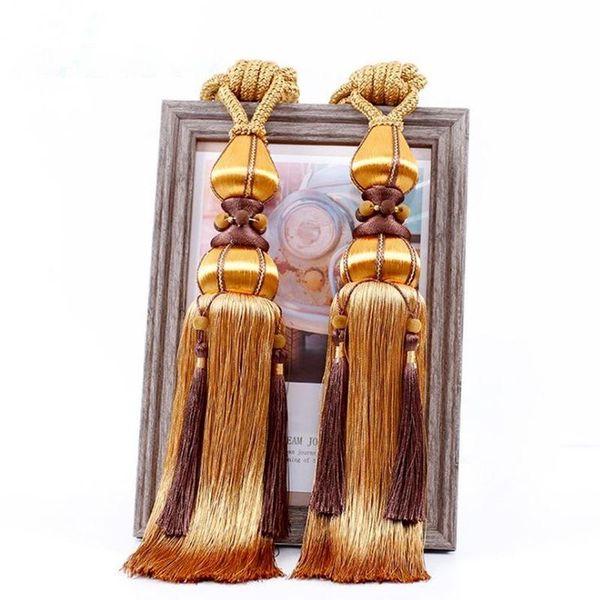 

novelty items european high-end tassel hanging ball curtain strap all- single rope pendant bolas huecas decor
