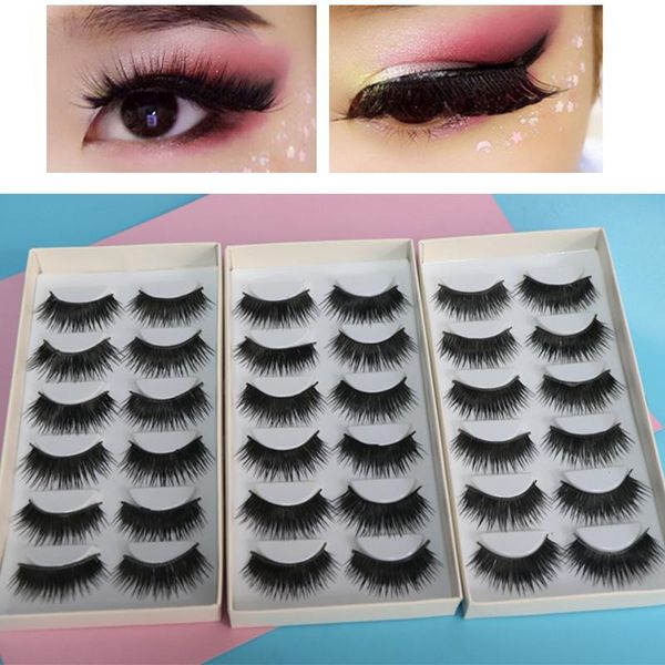 

false eyelashes 6/12/18pairs faux mink natural thick long dramatic fake lashes makeup extension maquiagem