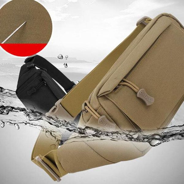 

outdoor bags fashion tactical camouflage waterproof breathable small waist bag for climbing mobile phone accessories